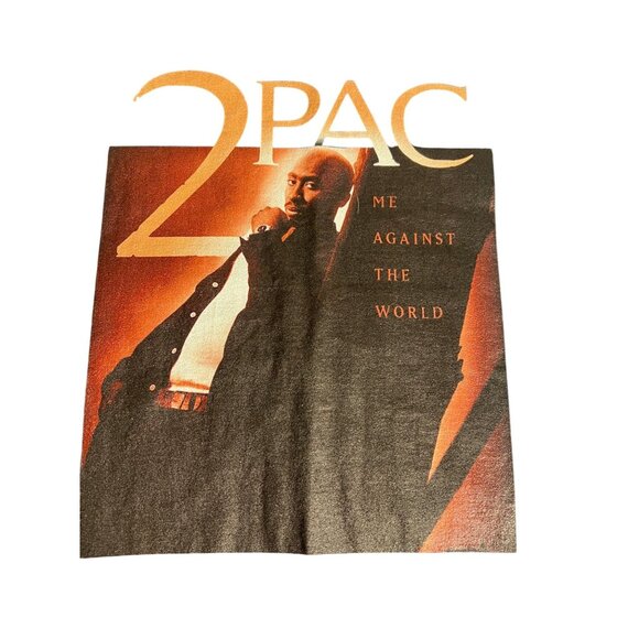 2Pac "Me Against The World" Black T-Shirt By Port & Company Small Casual - Picture 5 of 5